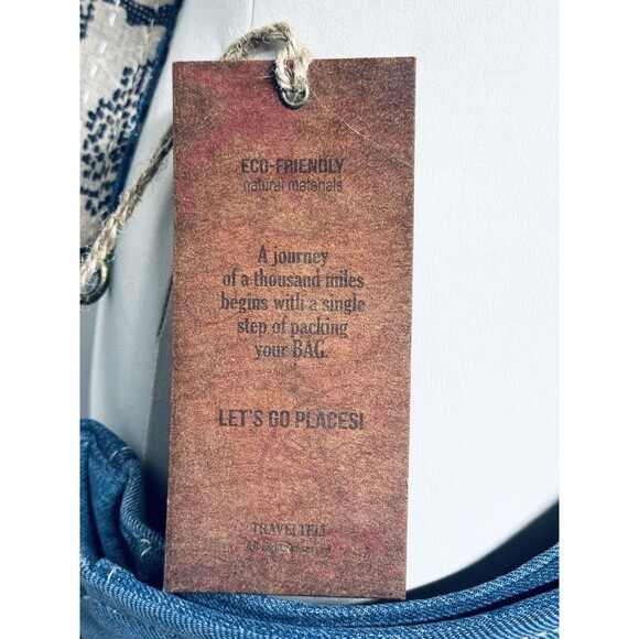 Travelteli Vintage Lot Patchwork Denim Purse Bag Crossbody Adjustable Strap New - Picture 7 of 12